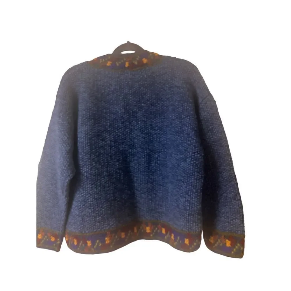 Lost Horizons cardigan sweater 100% wool one size